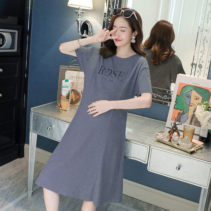 Embrace Comfort and Style with Our Maternity Short Sleeve Dress