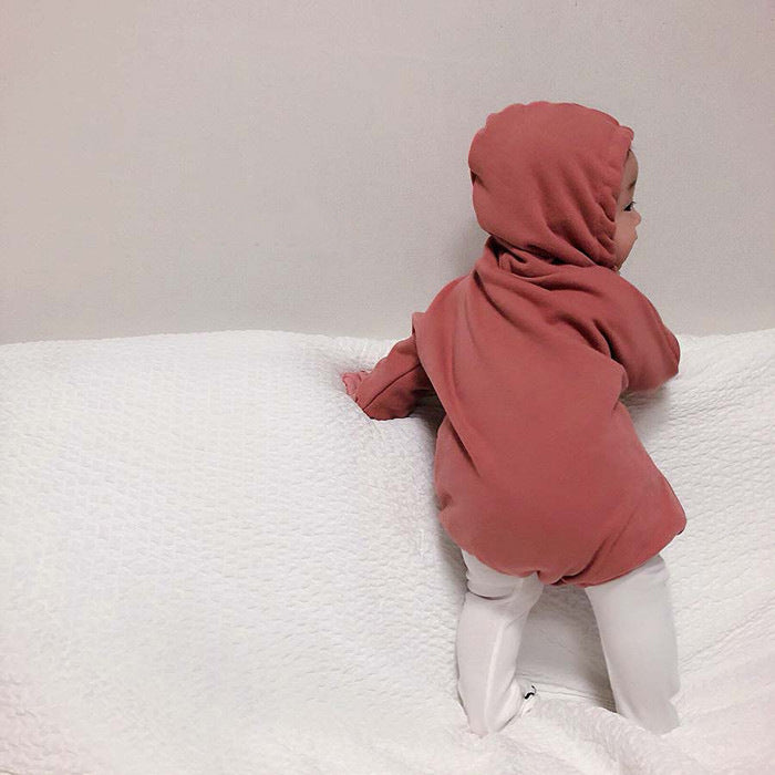 Plus Velvet Men's And Women's Baby Hooded Sweater