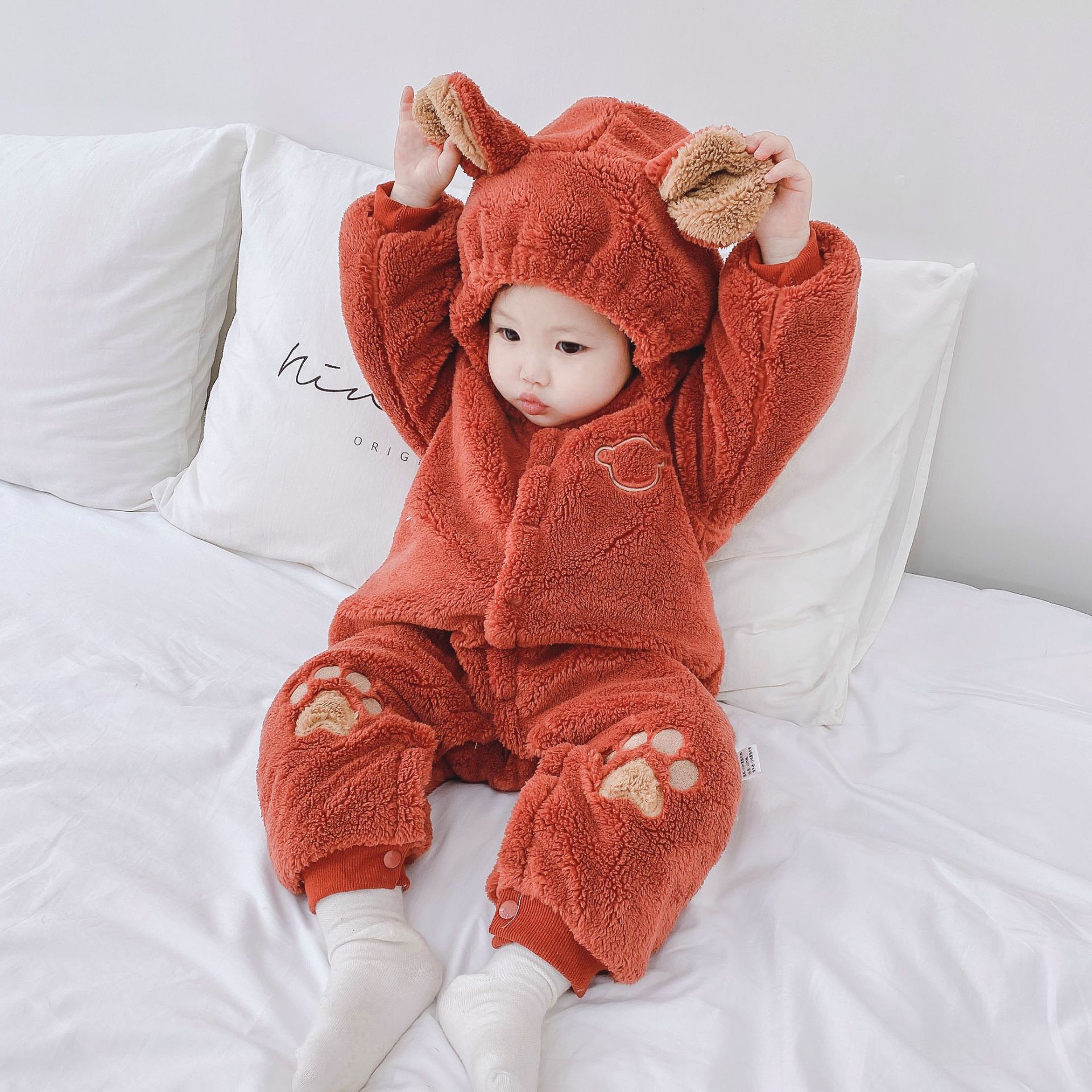 Newborn Baby Onesies Romper Baby Quilted Clothes