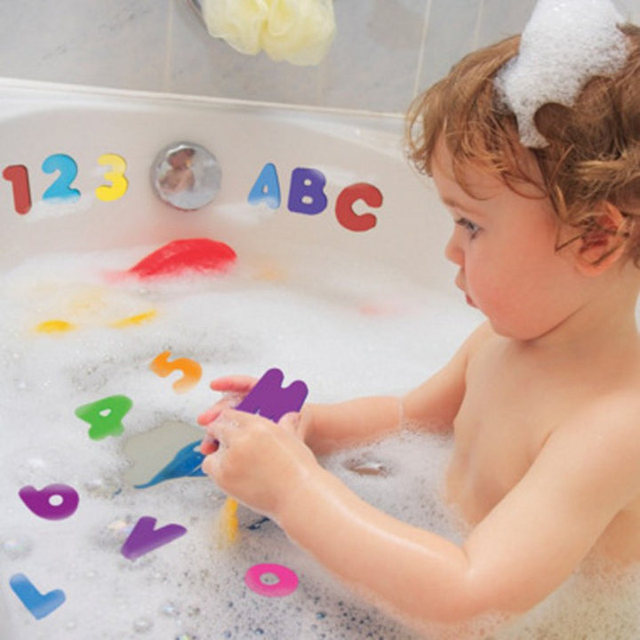 Colorful Letters And Numbers With Baby Toys