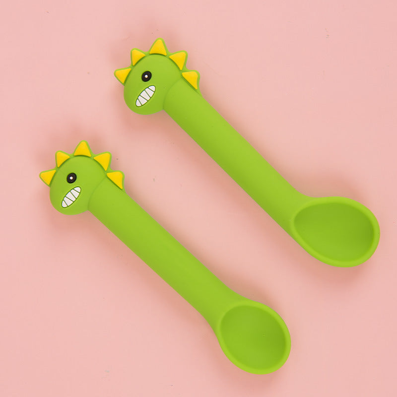 Baby Silicone Spoon Training Feeding  Spoon