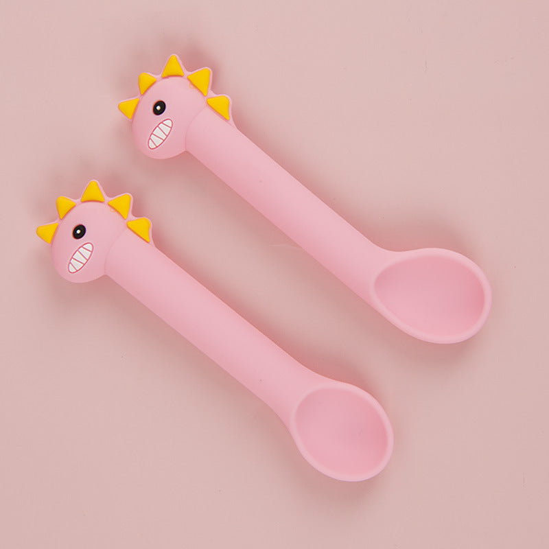 Baby Silicone Spoon Training Feeding  Spoon