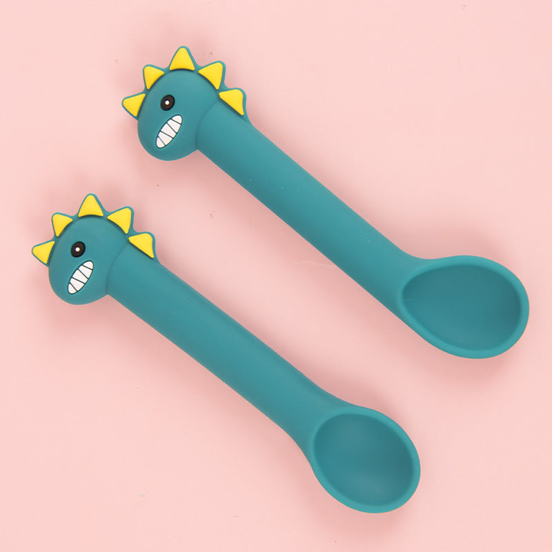 Baby Silicone Spoon Training Feeding  Spoon