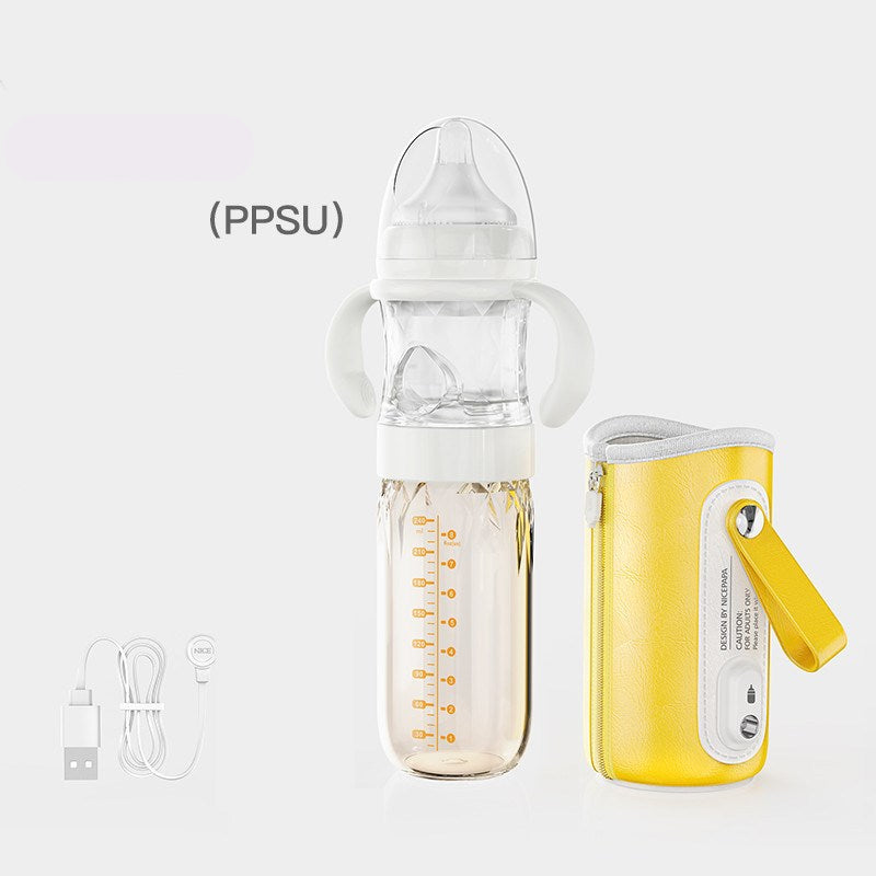 Baby Newborn Usb Heating And Thermal Insulation Bottle