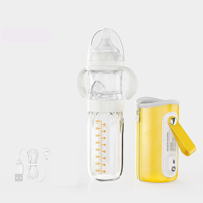 Baby Newborn Usb Heating And Thermal Insulation Bottle