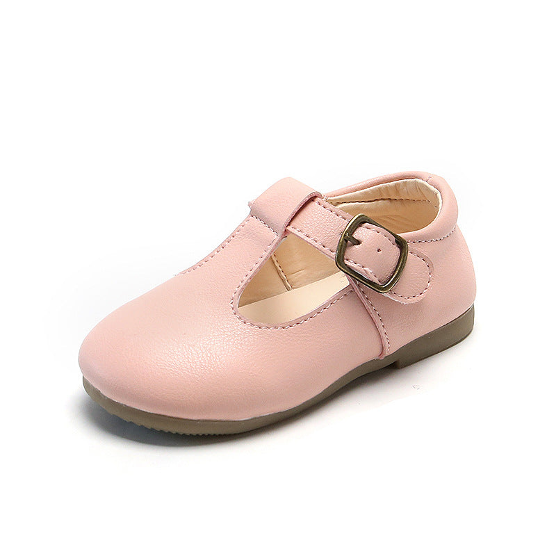 Children's pea shoes versatile single baby shoes