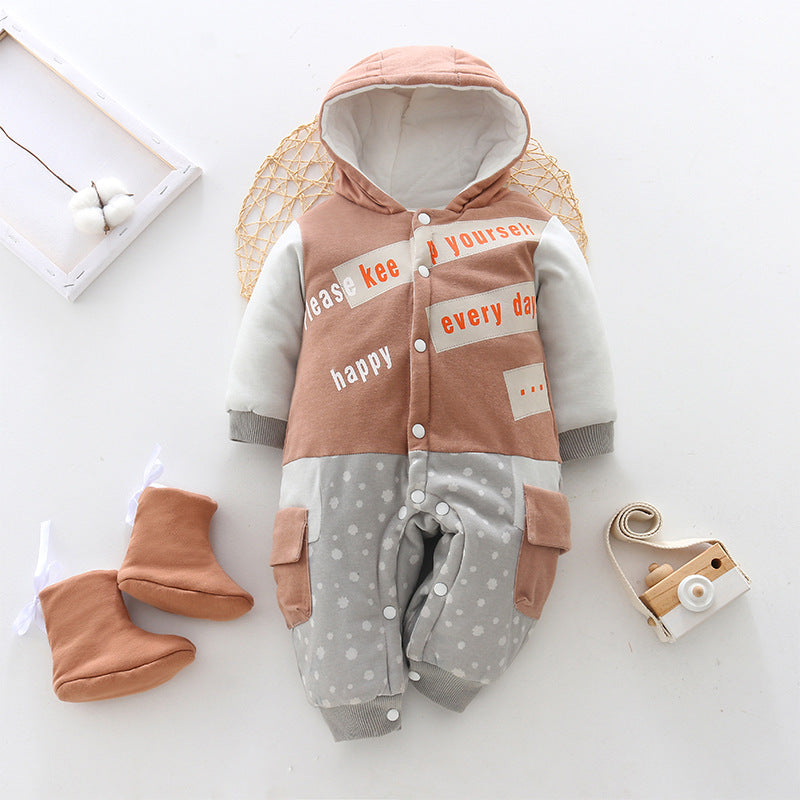 Baby onesies clothes autumn and winter thickening