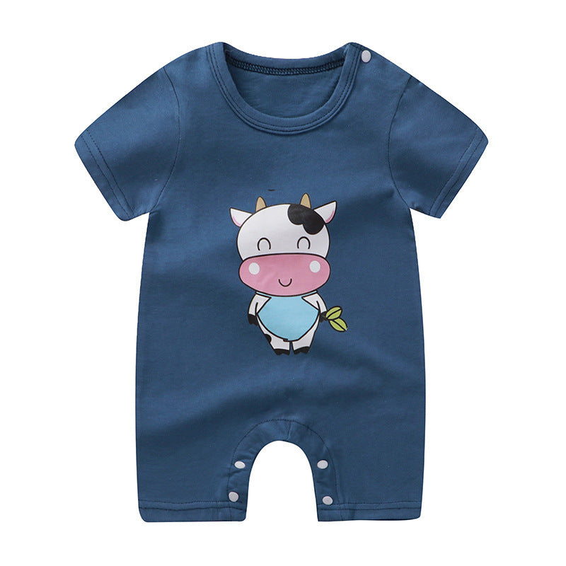 Baby Jumpsuit Cotton Short Sleeve Newborn Rompers