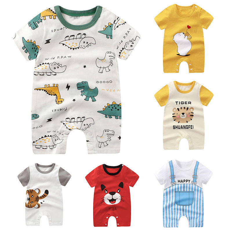 Baby Jumpsuit Cotton Short Sleeve Newborn Rompers