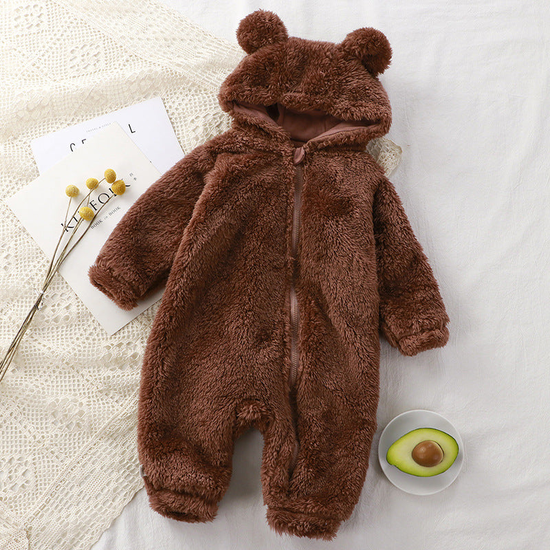 Baby One-piece Winter Newborn Warm Rompers