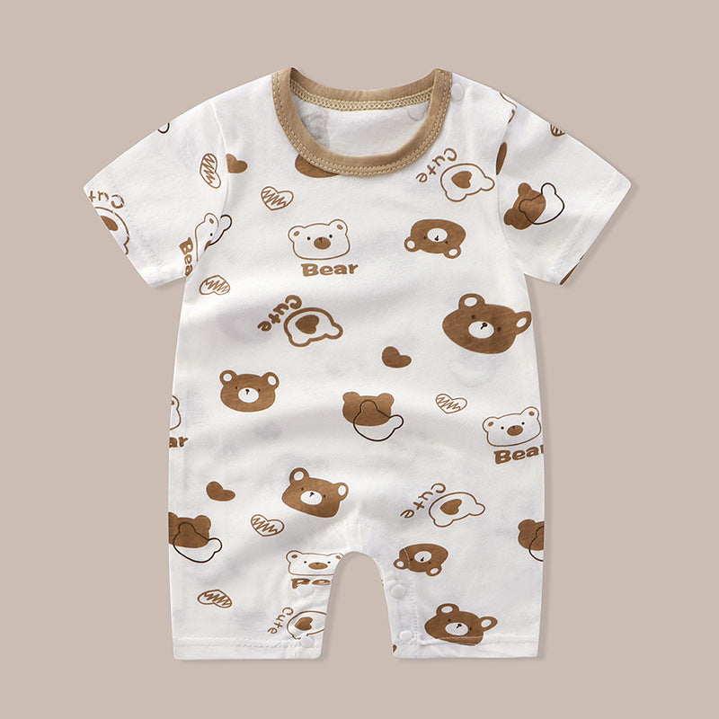 Baby Jumpsuit Cotton Short Sleeve Newborn Rompers