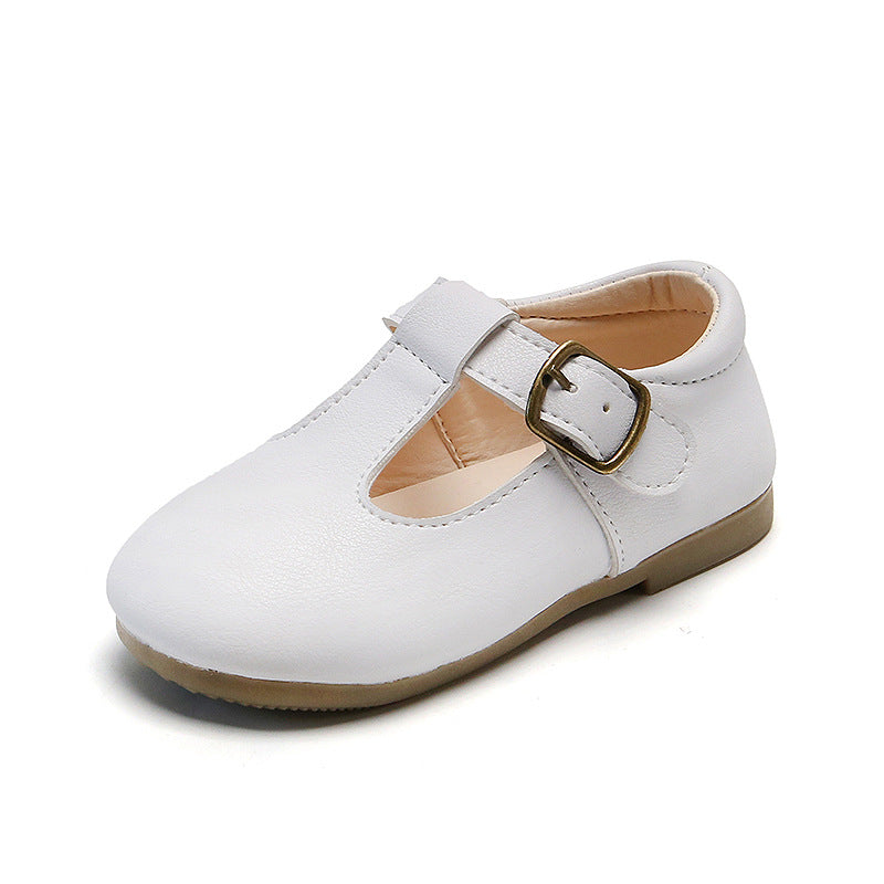 Children's pea shoes versatile single baby shoes