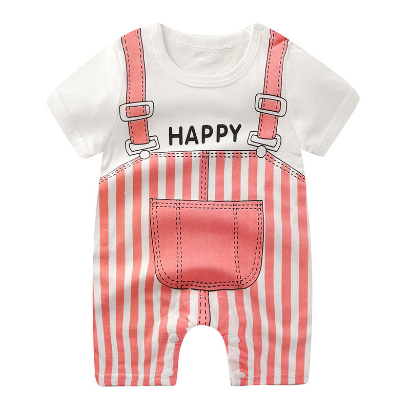 Baby Jumpsuit Cotton Short Sleeve Newborn Rompers