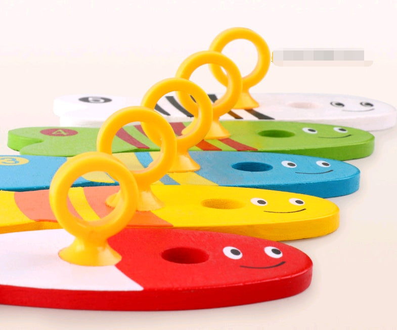 Children's educational creative fishing wooden toys