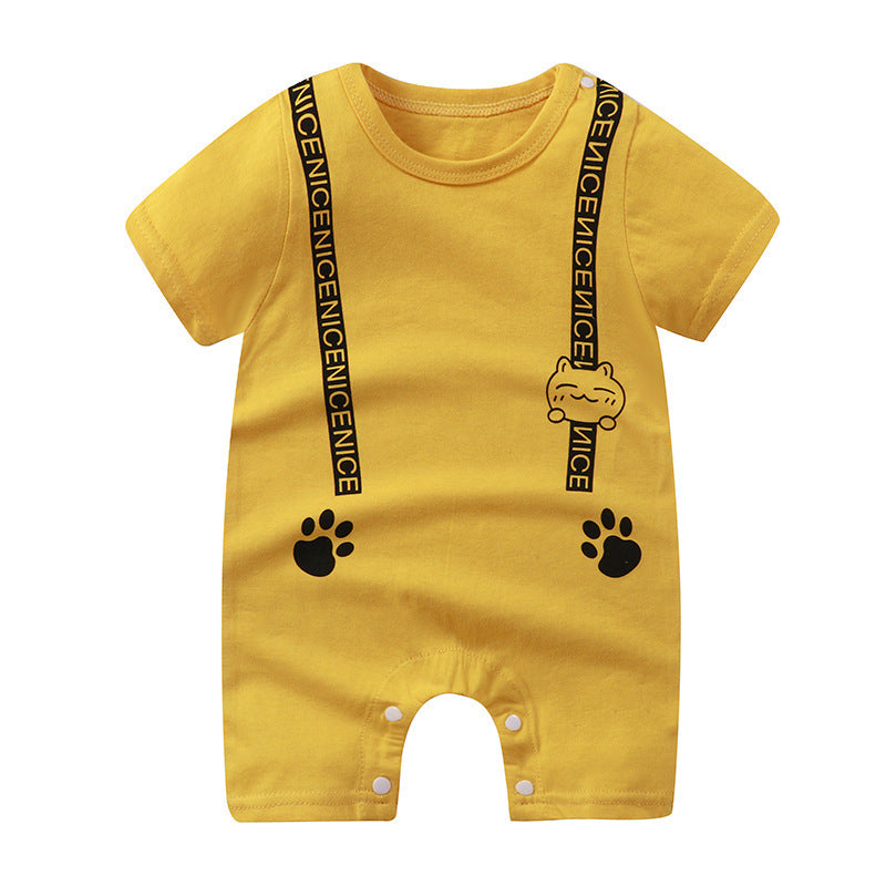Baby Jumpsuit Cotton Short Sleeve Newborn Rompers