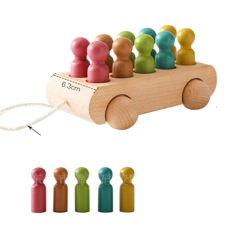 Pull Rope Gliding Baby Crawling Cognitive Educational Toys