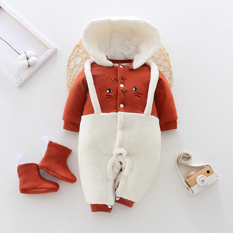 Baby onesies clothes autumn and winter thickening