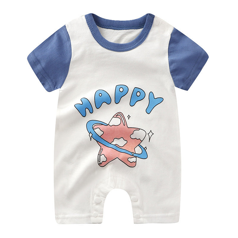 Baby Jumpsuit Cotton Short Sleeve Newborn Rompers