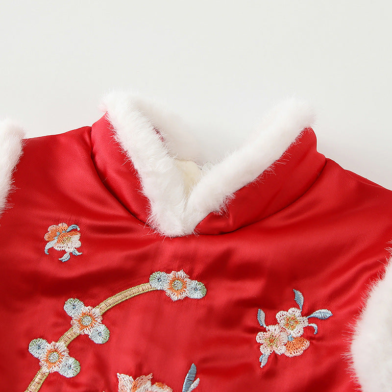 Onesie Winter Triangle Rompers Baby Girl Jumpsuit