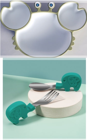 Silicone Baby Dishes for Children's Tableware Plate