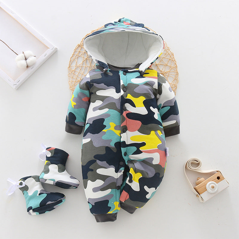 Baby onesies clothes autumn and winter thickening