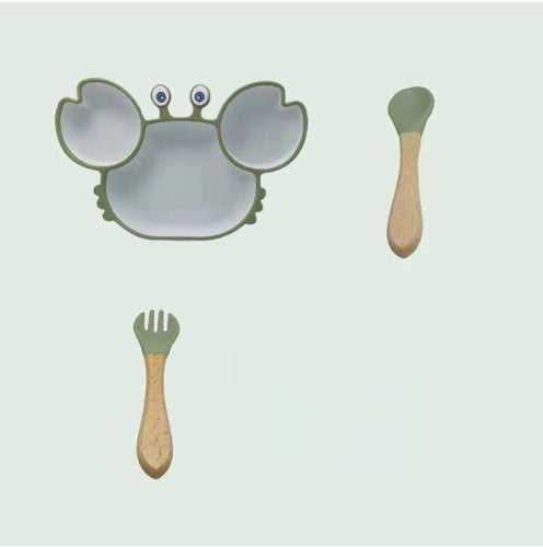 Silicone Baby Dishes for Children's Tableware Plate