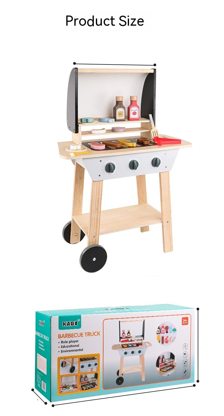 Baby Nordic Style Simulation Kitchen Barbecue Toys