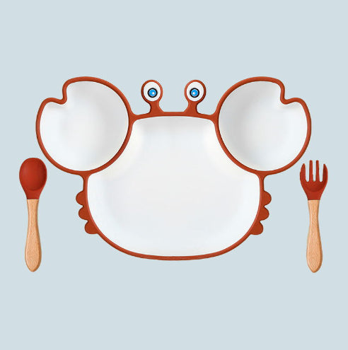 Silicone Baby Dishes for Children's Tableware Plate
