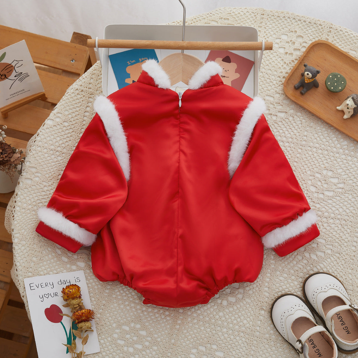 Onesie Winter Triangle Rompers Baby Girl Jumpsuit