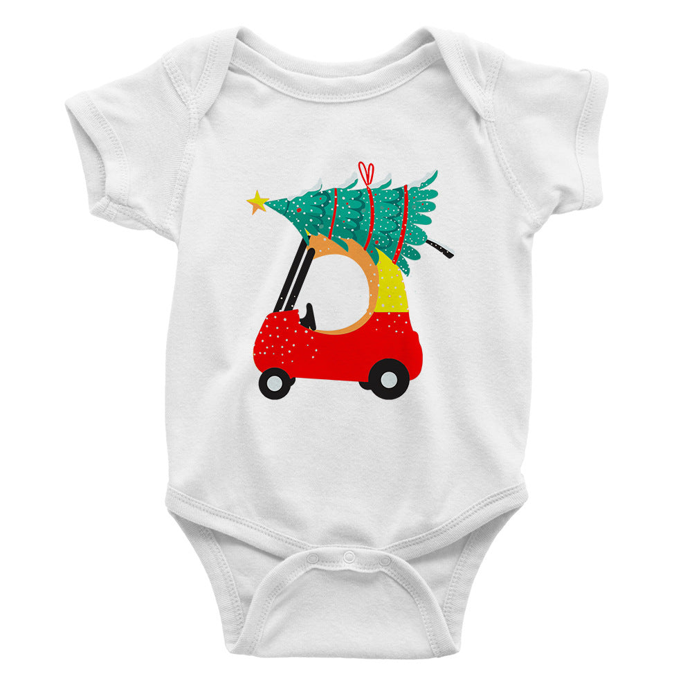 Baby Cotton Short Sleeve Rompers Coating