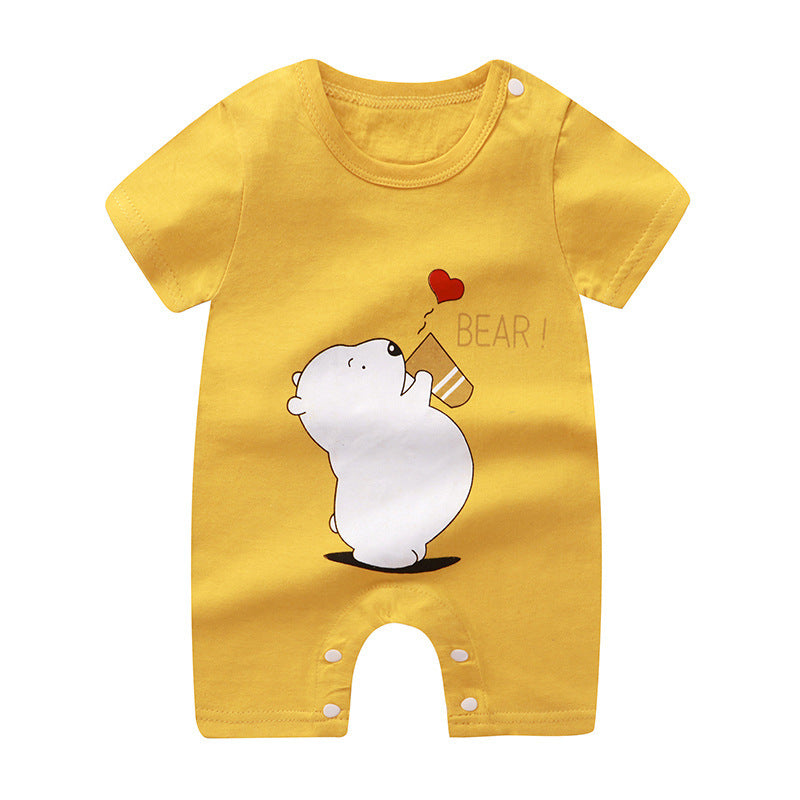 Baby Jumpsuit Cotton Short Sleeve Newborn Rompers