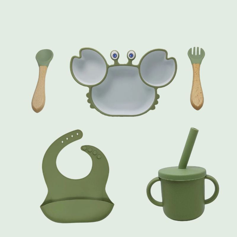 Silicone Baby Dishes for Children's Tableware Plate