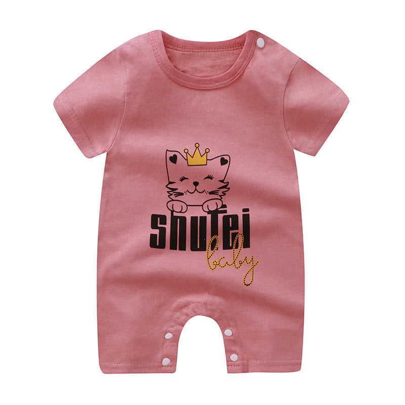 Baby Jumpsuit Cotton Short Sleeve Newborn Rompers