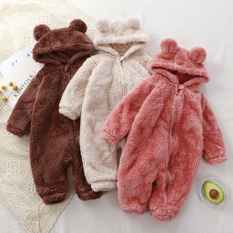 Baby One-piece Winter Newborn Warm Rompers