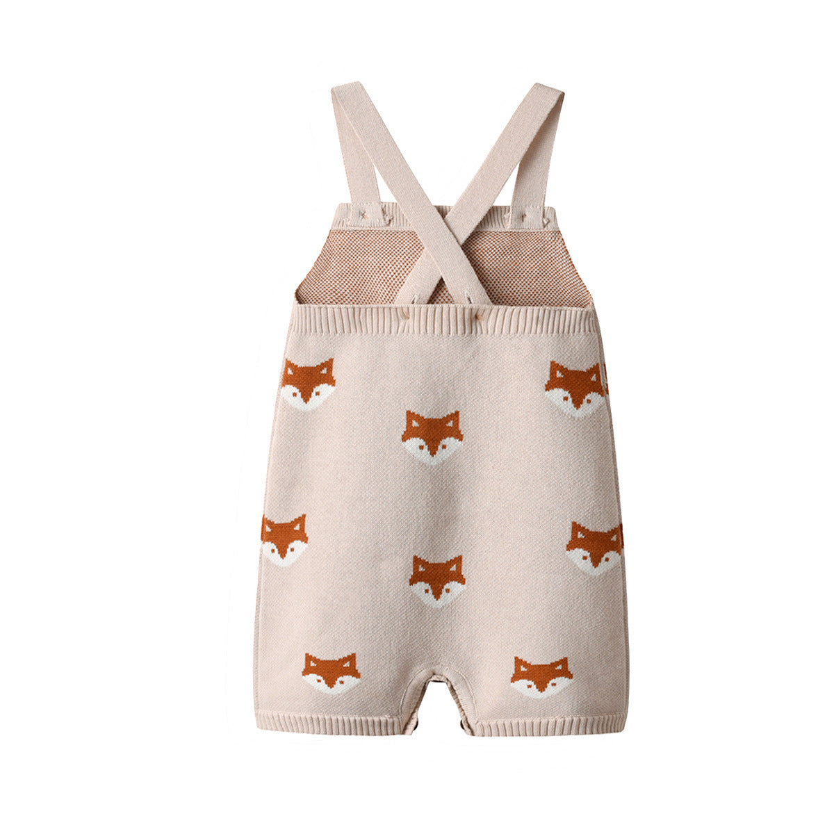 Fox Knitted Strap Baby Rompers Jumpsuit