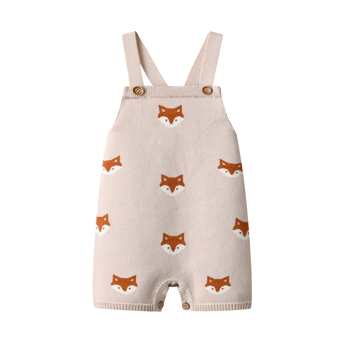 Fox Knitted Strap Baby Rompers Jumpsuit