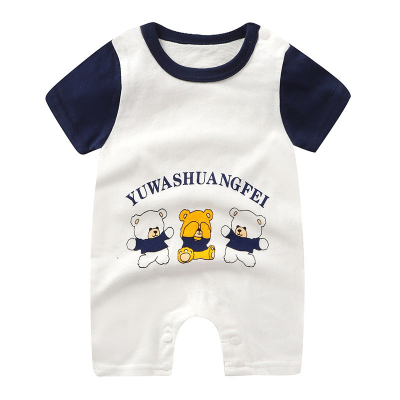 Baby Jumpsuit Cotton Short Sleeve Newborn Rompers