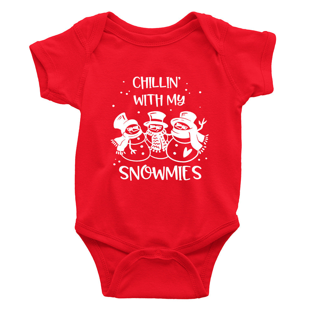 Baby Cotton Short Sleeve Rompers Coating