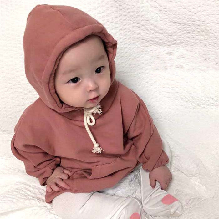 Plus Velvet Men's And Women's Baby Hooded Sweater